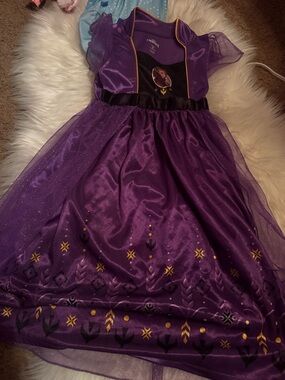 Disney Purple Anna-Inspired Girls' Costume Dress